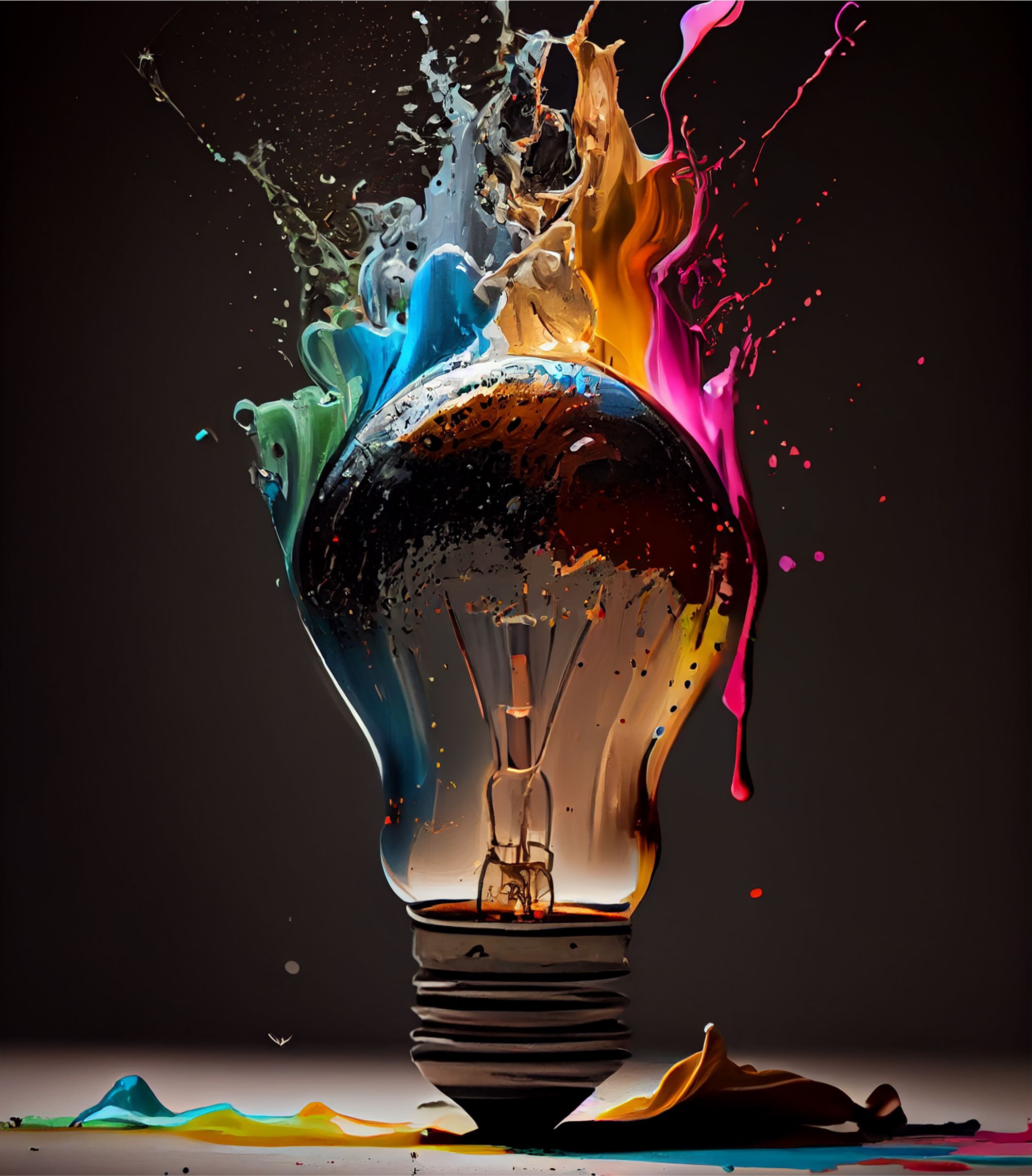 creative graphic design bulb