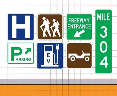 Guide signs Guide signs