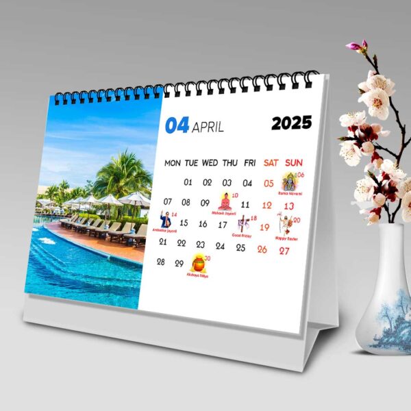 Custom Branded Table top-Desk top Calendar - Image 4