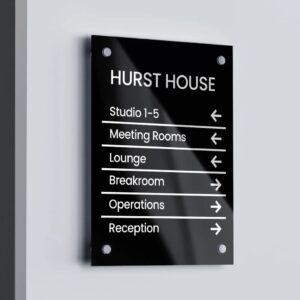 Wayfinding-Airport-Mall-Acrylic signs