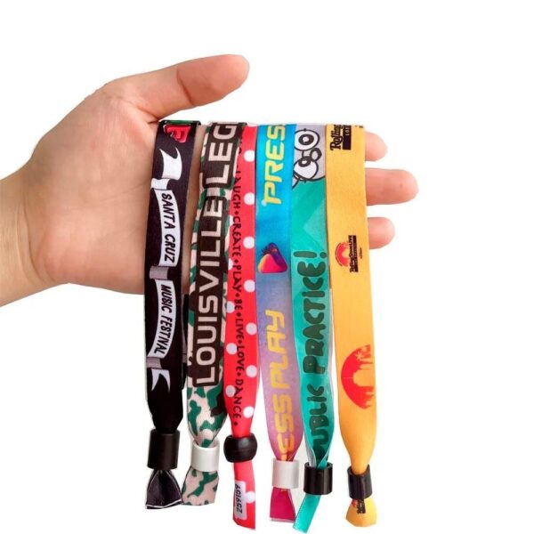 Satin-Fabric Branded wristbands - Image 2